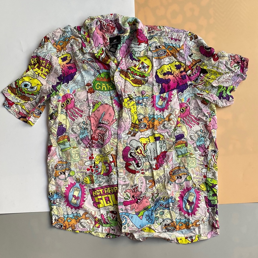 H&M SpongeBob Button Down Shirt